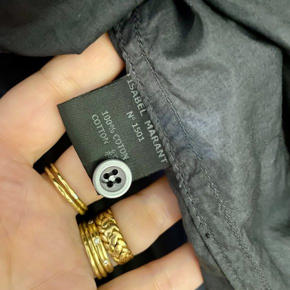 Isabel Marant Etoile Dress Gray Cotton size 1 - Picture 6 of 7